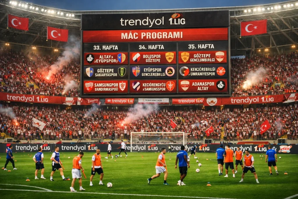Trendyol 1. Lig 33, 34 ve 35. Haftalarının Maç Programı Duyuruldu